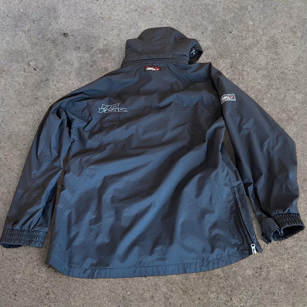 Vintage 90s No Fear Tech Anorak Ski Jacket Black Free… - Gem